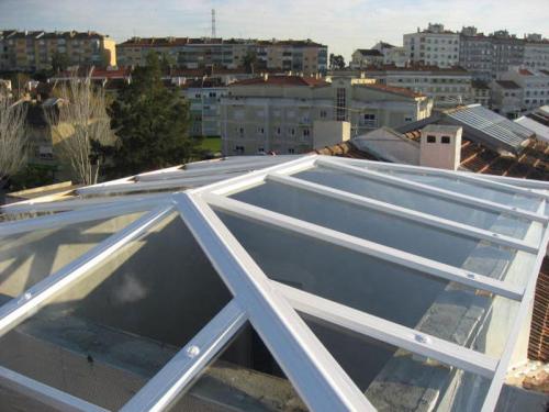 coberturas portas entrada isolamento montagem